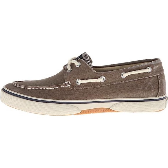 Sperry Men's, Halyard Boat Shoe Chambray Chocolate/TAN 10 M - Picture 3 of 7